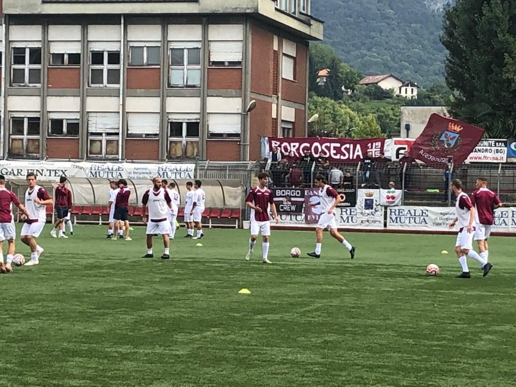 Borgosesia e Casale sono 0-0 alla fine del primo tempo